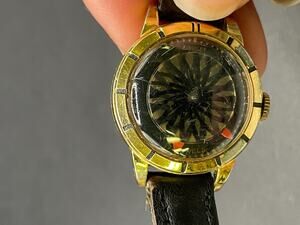 Vintage Kingsley Mastrix Corp Kaleidoscope Mystery Dial Watch 17J Swiss